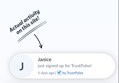 Example of Trust Pulse 